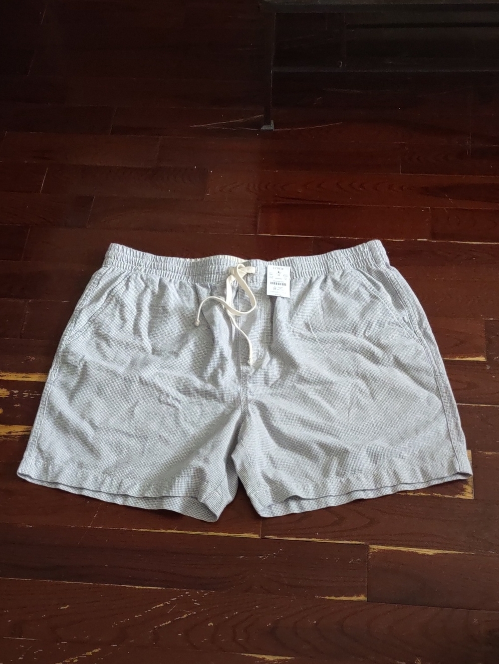 J. Crew Beige and Gray Checkered Shorts